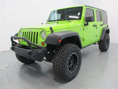 13 Lime Green Wrangler 4dr Lifted Nitto Offroad 3.6l V6 Auto - Used ...