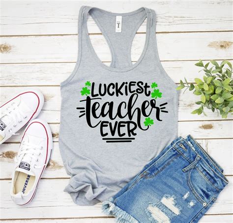 Lucky Teacher Luckiest Teacher Ever Teacher St Patrick Etsy