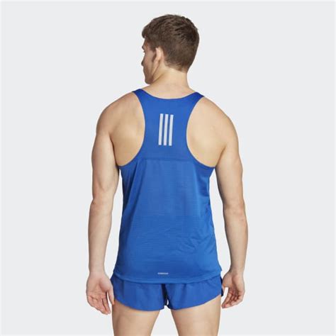 Adidas Own The Run Singlet Blue Men S Running Adidas Us