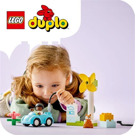 LEGO DUPLO 10985 Turbina wiatrowa i samochód elektryczny Super oferty