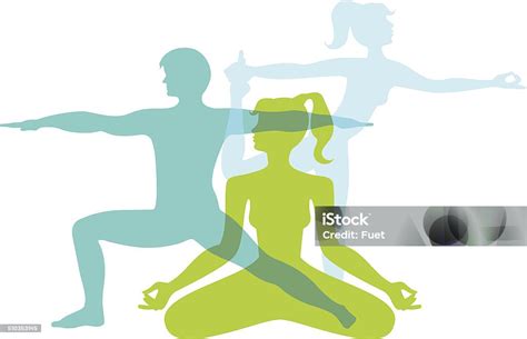 Yoga Positions Stock Illustration - Download Image Now - Adult, Back ...