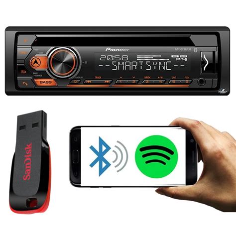 Pioneer Toca Cd Deh S4280bt Bluetooth Mixtrax Spotify Pendrive