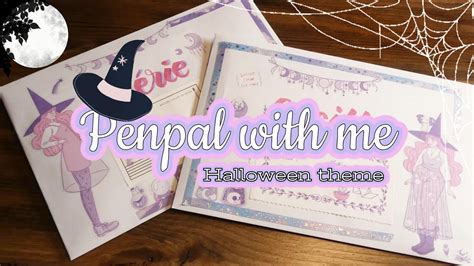 Penpal With Me Pink And Purple Halloween Theme Youtube