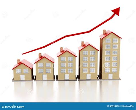 March Du Logement En Hausse Illustration Stock Illustration Du