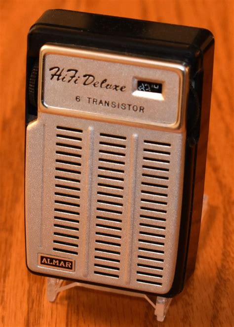 Vintage Almar Hi Fi Deluxe Transistor Radio, No Model Number, AM Band, 6 Transistors, Made In ...