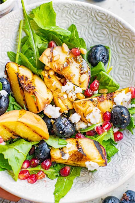 Grilled Peach Salad Recipe The Cookie Rookie