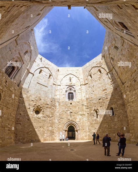 Italy, Apulia, Andria, Castel del Monte indoor Stock Photo - Alamy