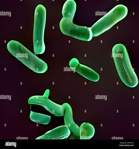 Microscopic Bacteria Legionella Pneumophila Illustration Stock Photo