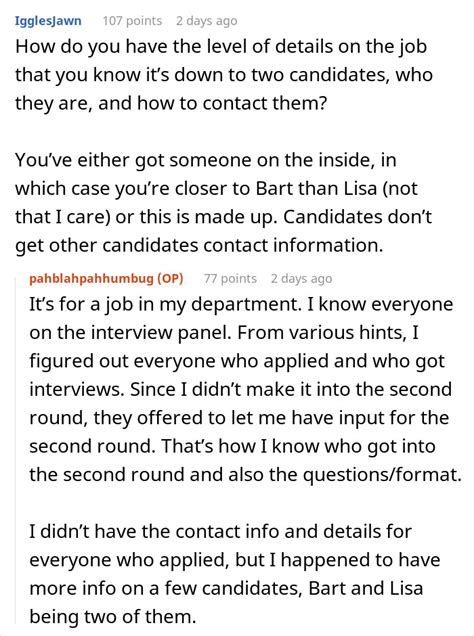 Person Reveals Interview Secrets To Applicant, Making Sure Candidate ...