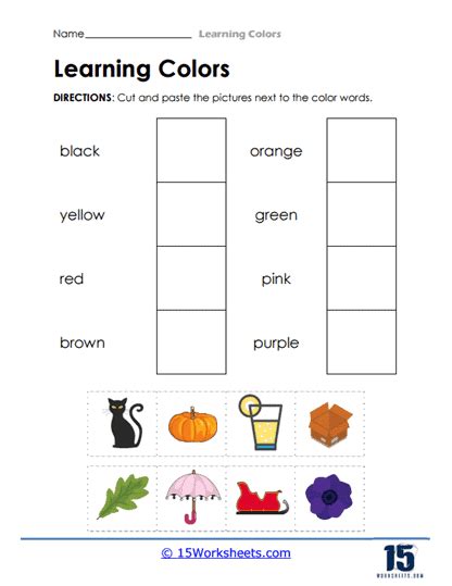 Learning Colors Worksheets - 15 Worksheets.com