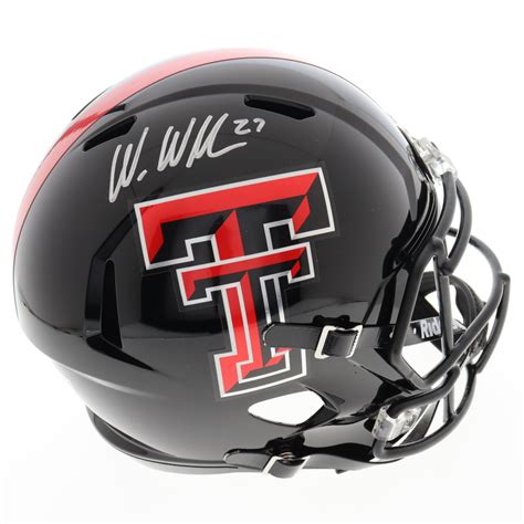 Wes Welker Signed Texas Tech Red Raiders Full Size Speed Helmet