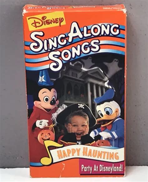 DISNEYS SING ALONG Songs Happy Haunting Party At Disneyland VHS Video