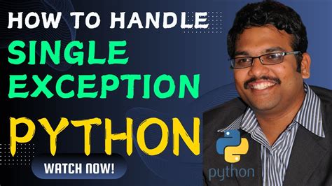 How To Handle Single Exception In Python Programming Exception