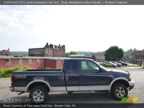 Deep Wedgewood Blue Metallic 1999 Ford F150 Lariat Extended Cab 4x4