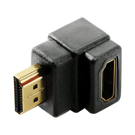 onn. HDMI 90-Degree Adapter, Great for behind TV Locations, Black ...