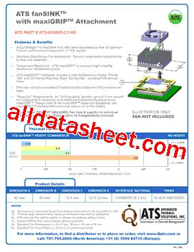 Ats R C R Datasheet Pdf Advanced Thermal Solutions Inc