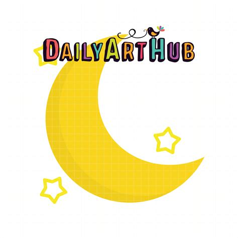 Moon Stars Clip Art – Daily Art Hub // Graphics, Alphabets & SVG