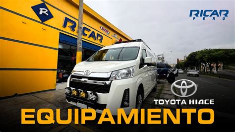 EQUIPAMIENTO DE ACCESORIOS TOYOTA HIACE 2023 OFF ROAD YouTube