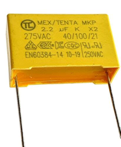 Uf V X K Tenta Mex Mkp Safety Capacitor Pitch Mm