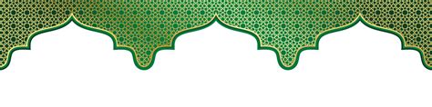 Islamic Ornament Template Header Or Footer For Background Banner