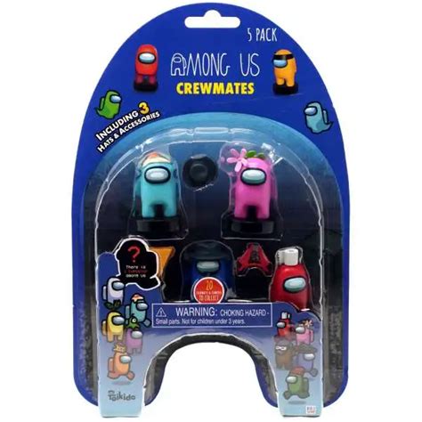 Among Us Crewmate Figures With Stamper Red Yellow Action Figure