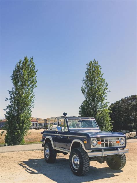 Classic Bronco Photograph Automotive Framedunframed T Poster 70s