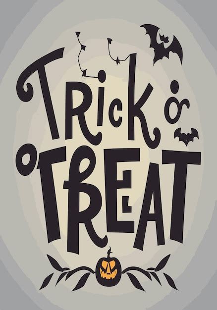 Doces Ou Travessuras De Halloween Clipart D Vector Design Vetor Premium