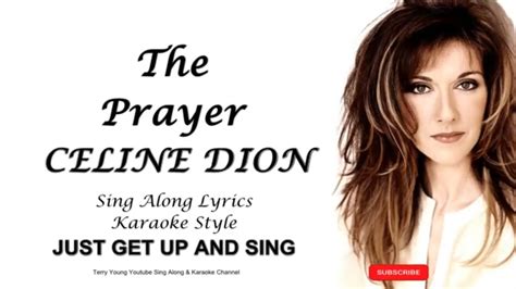 Celine Dion The Prayer Hd Sing Along Lyrics Youtube