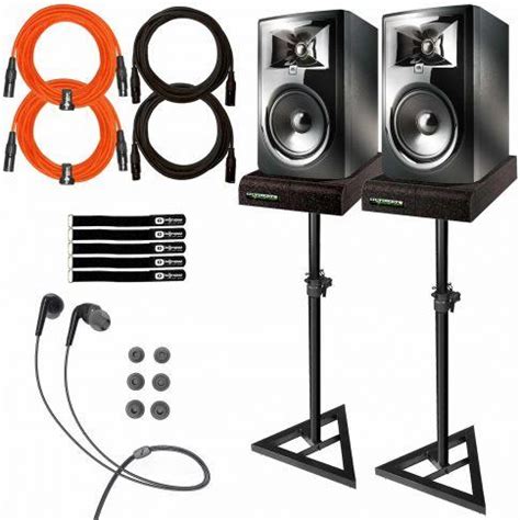 JBL 306P MkII Monitors With Stands Mee Headphones IDJNOW