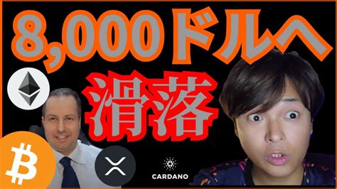 仮想通貨ビットコイン8000へ暴落か。アレ最高値更新は危険😁 楽しいfxetc