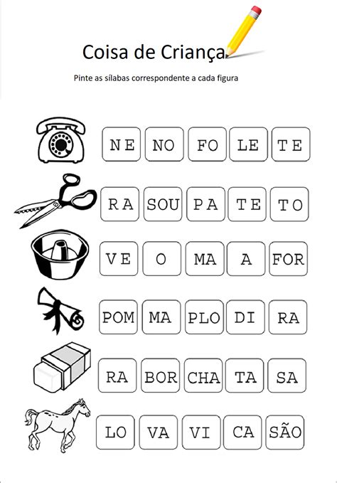 Separa O De Silabas Caixa