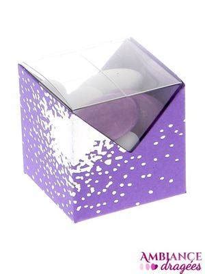 Boite Drag Es Cube Aliz E Lilas Et Argent Vente Contenant Drag Es