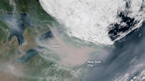 Nasa shares satellite image of smoke enveloping US. Why New York got ...