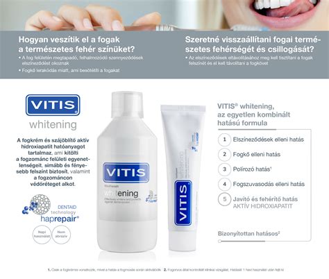 VITIS Whitening fogkrém 100ml - VITIS Whitening - Szájápolás ...