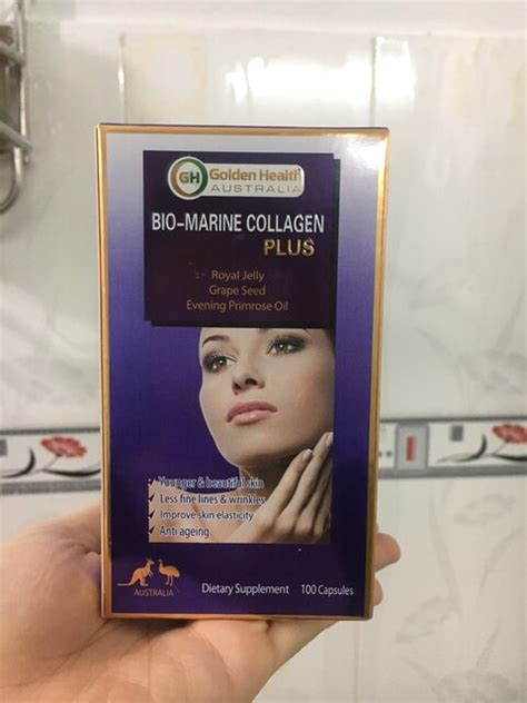 Viên Uống đẹp Da Golden Health Bio Marine Collagen Plus Của Úc 100 Viên Heluva