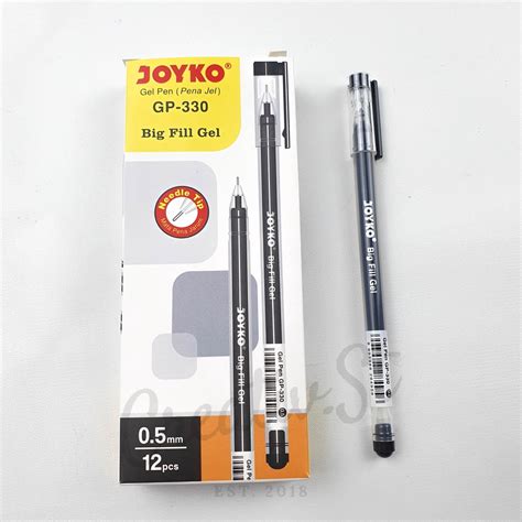 Jual JOYKO Gel Pen Gp 330 Big Fill Gel Pulpen Pena Tinta 0 5 Mm