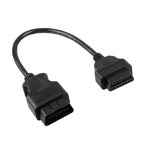 Obd2 30cm Extension Cable Connector Diagnostic Cable Male To 16pin Female Extend Obd Ii Adapter