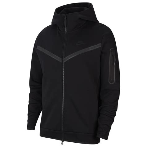 Nike Fleece Sportswear Tech Pack Windrunner Full Zip Hoodie Black Clearance Sale For Men