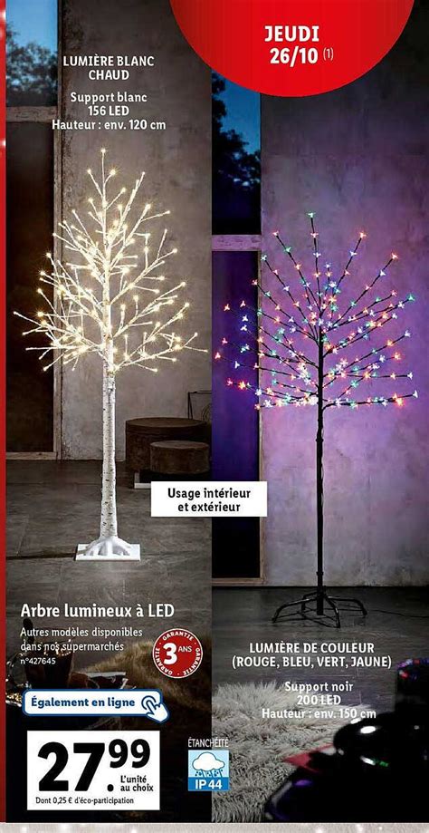 Promo Arbre Lumineux Led Chez Lidl Icatalogue Fr