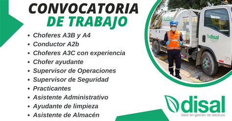 Ofertas de trabajo en DISAL Únete y se parte de nuestro equipo