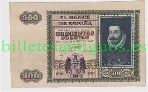 Spain P P Pesetas Face Proof Anverso Billetes Antiguos