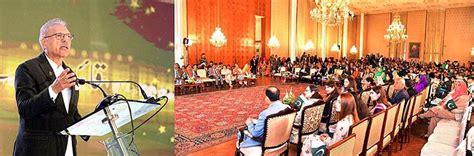 President Dr Arif Alvi Addressing An Event Titled “quaid Aur Bachay” In