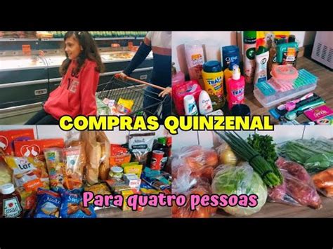 Compras De Mercado Quinzenal Para Quatro Pessoas Quanto Gastei