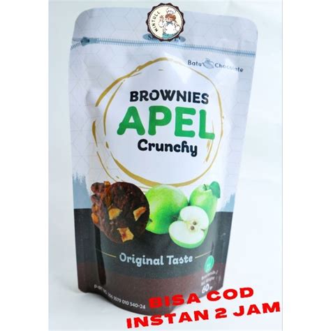 Jual Camilan Kue Kering Brownies Apel Apple Crunchy Snack Kekinian Enak