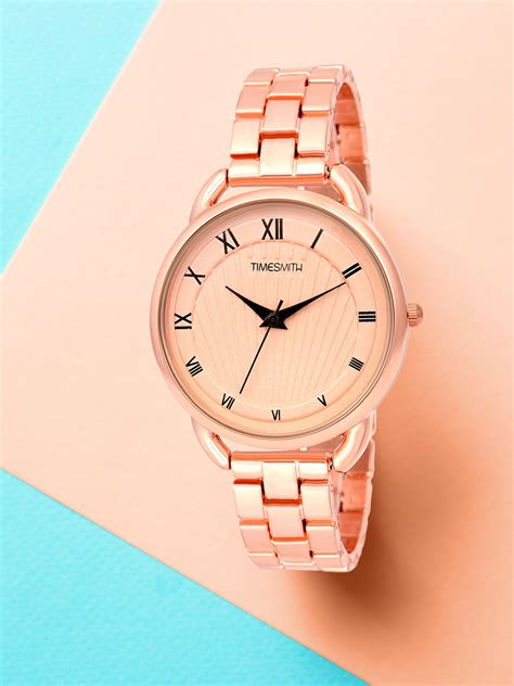 Buy Timesmith Women Rose Gold Toned Analogue Watch Tsc 057ktd1 Watches For Women 11135918 Myntra