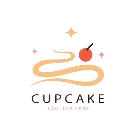 Premium Vector Cupcake Logo Design Vector Illustration Template