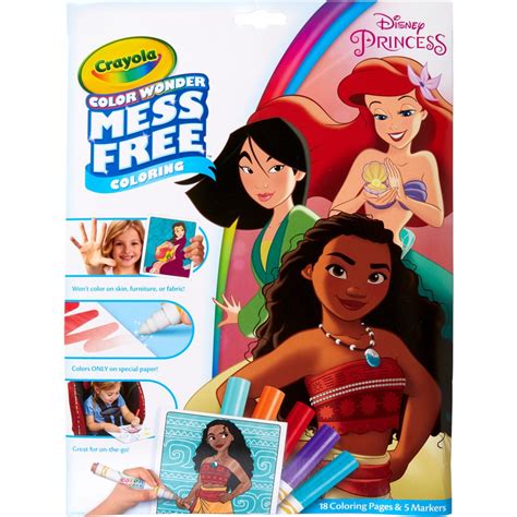 Crayola Disney Princess Color Wonder Mess Free Colouring Big W