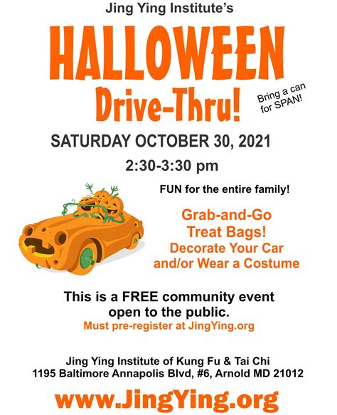 Oct Halloween Drive Thru Free But Must Pre Register