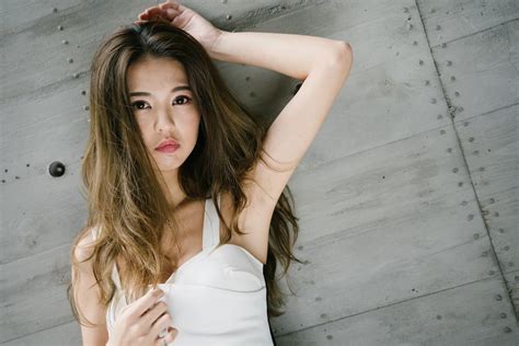 Elegant Asian Brunette Model With Brown Eyes HD Wallpaper Beauty