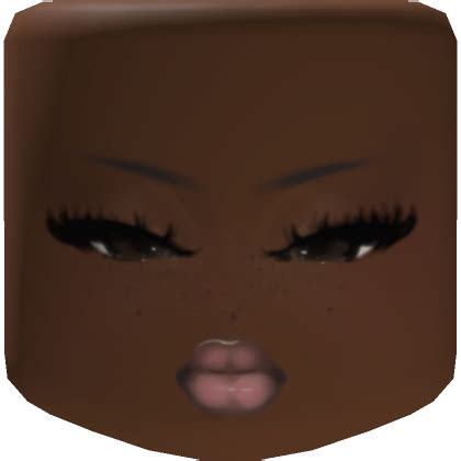 Mink Doll Makeup Face Mask Brown Skin Tone Roblox